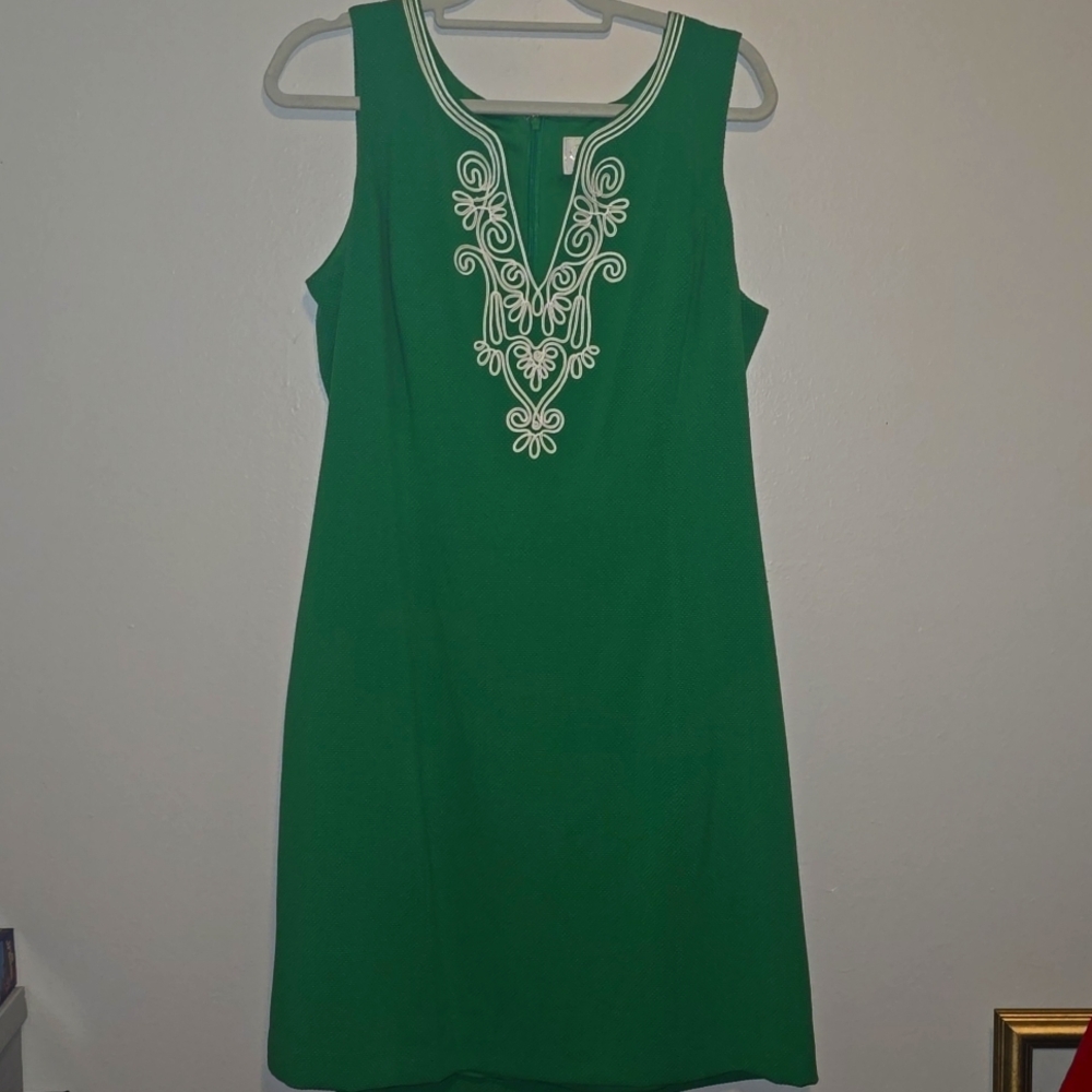 Kelly Green Pappagallo Sleeveless Dress